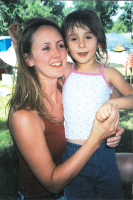 Kara with her mom